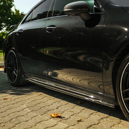 SS10.065 - Seitenschweller passend für Mercedes CLA35 / CLA45 C118 2019-2023 Hochglanz Schwarz