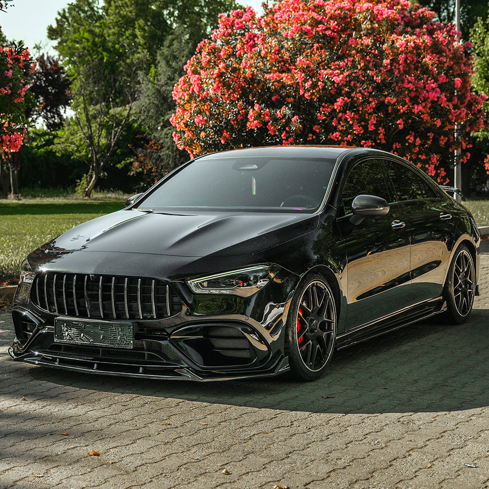 SS10.065 - Seitenschweller passend für Mercedes CLA35 / CLA45 C118 2019-2023 Hochglanz Schwarz