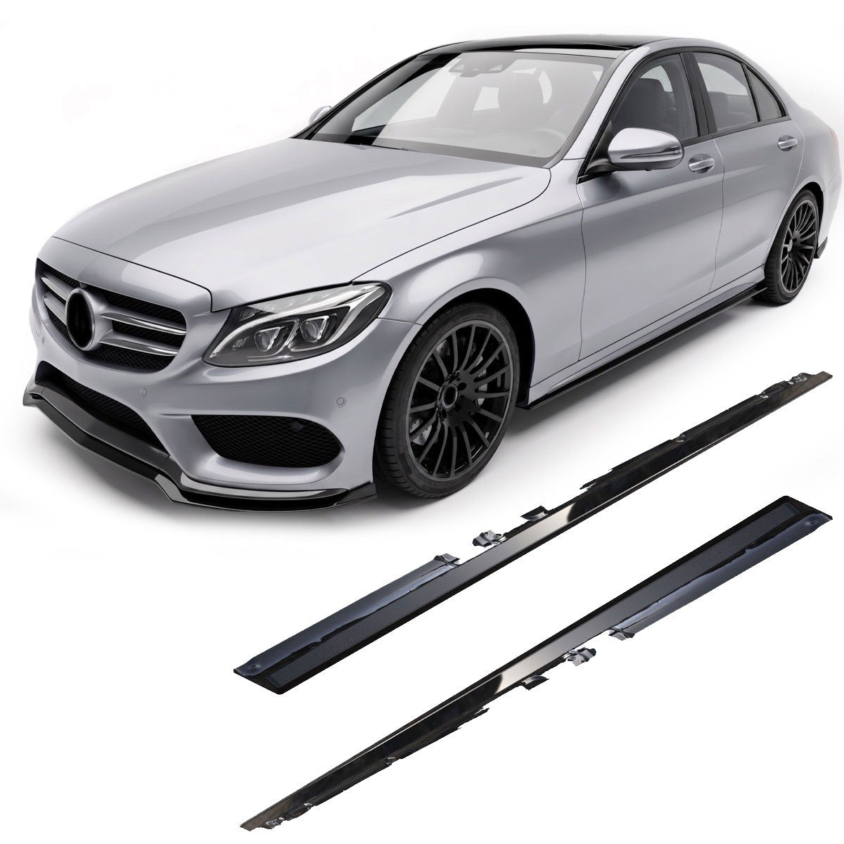 Seitenschweller passend für Mercedes C-Klasse W205 2014-2018