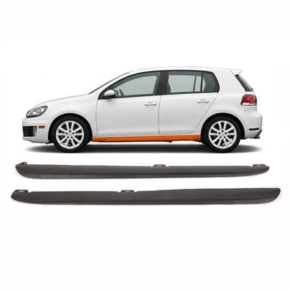 Seitenschweller Set Schwarz PP Kunststoff passend für VW Golf 6 2008-2012