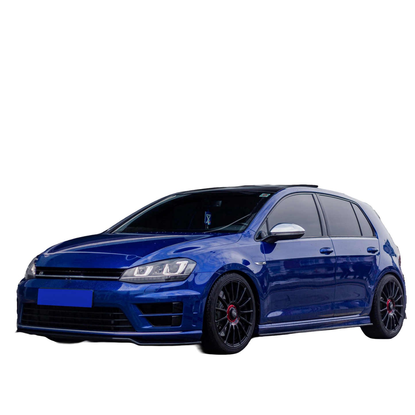 Seitenschweller Hochglanz Schwarz passend für VW Golf MK 7 R 2013-2016