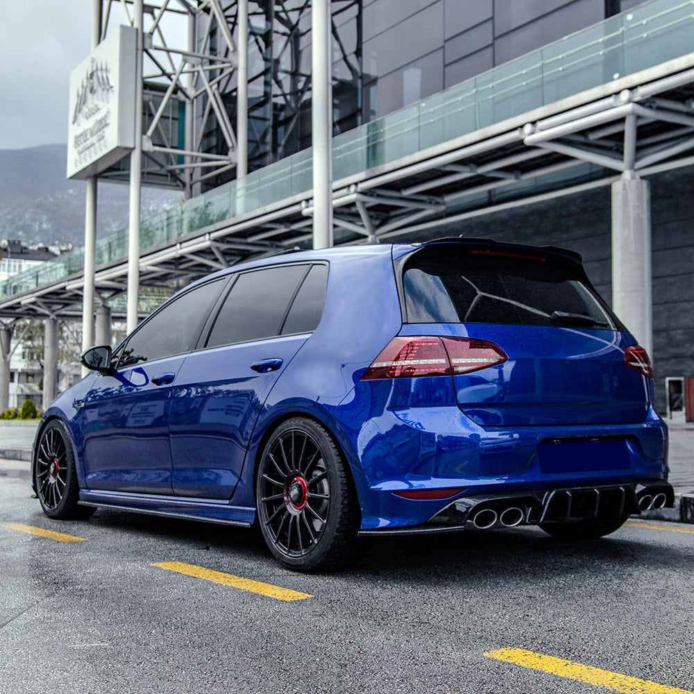 Seitenschweller Hochglanz Schwarz passend für VW Golf MK 7 R 2013-2016