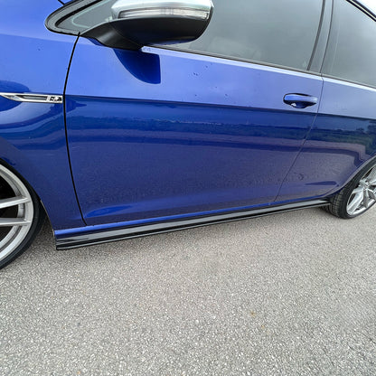 Seitenschweller Hochglanz Schwarz passend für VW Golf MK 7.5 R 2017-2020
