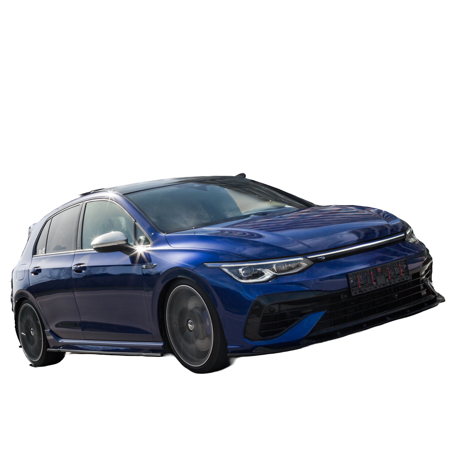 Seitenschweller passend für VW Golf R MK 8 2020+ Hochglanz Schwarz