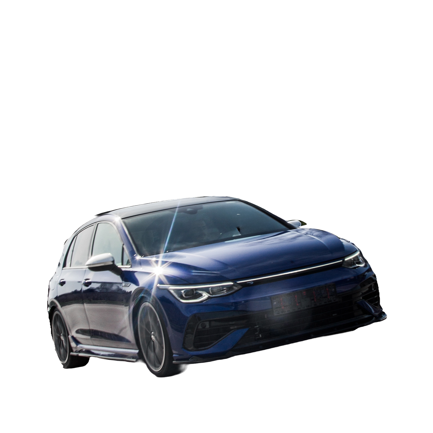 Seitenschweller passend für VW Golf R MK 8 2020+ Hochglanz Schwarz