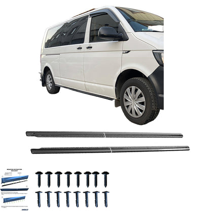 Seitenschweller passend für VW Transporter T6.1 2019+ Hochglanz Schwarz