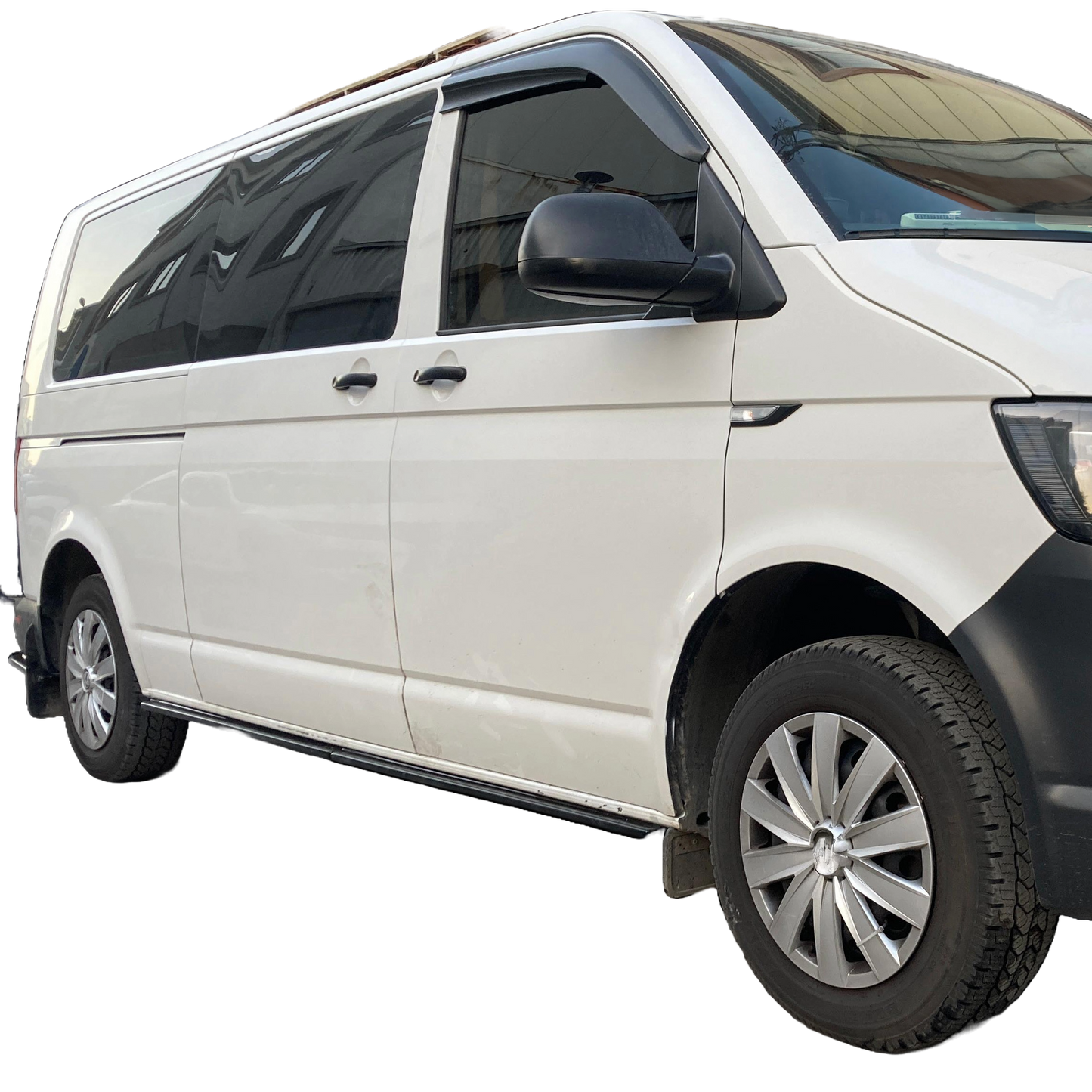 Seitenschweller passend für VW Transporter T6.1 2019+ Hochglanz Schwarz