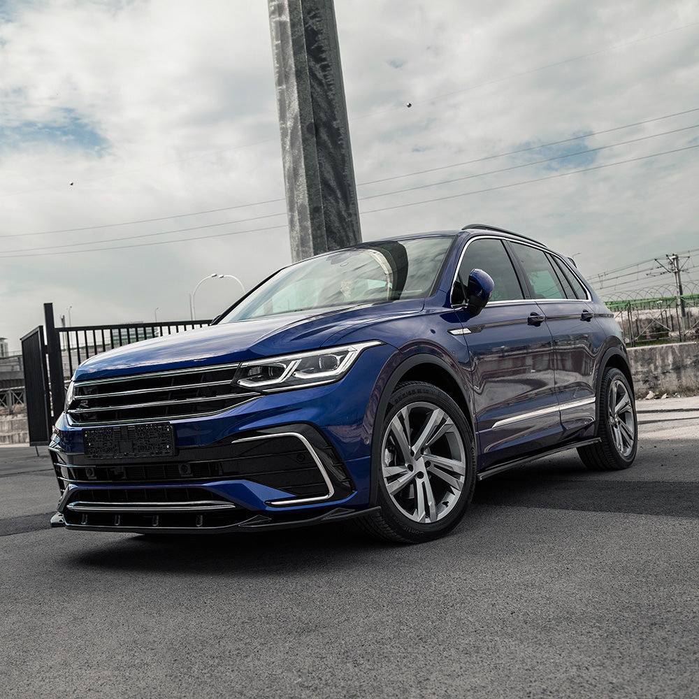 Seitenschweller passend für VW Tiguan MK 2 R/R-Line Facelift 2020+ Hochglanz Schwarz