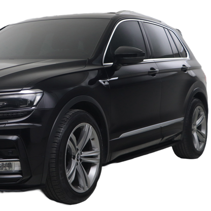 Seitenschweller Hochglanz Schwarz passend für VW Tiguan MK 2 R-Line 2015-2020