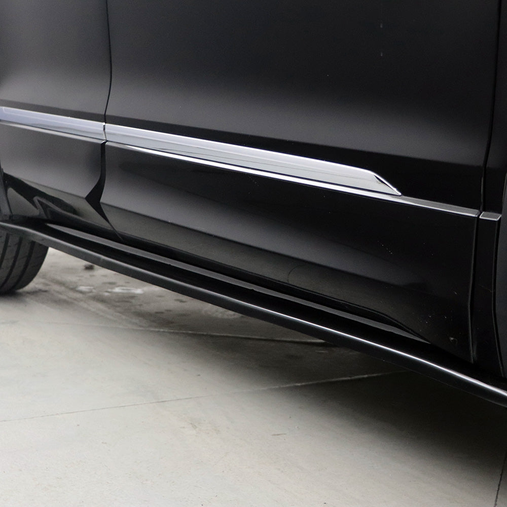 Seitenschweller passend für VW Tiguan MK 2 R-Line Allspace 2015-2020 Hochglanz Schwarz