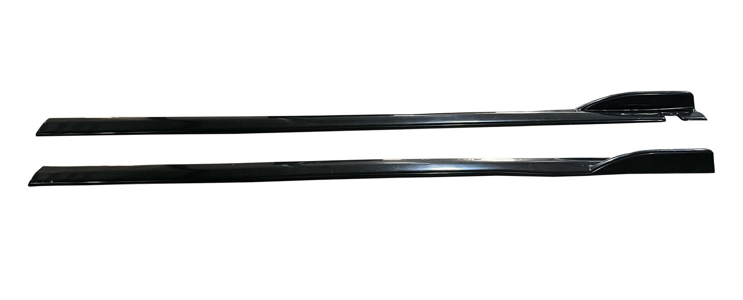 Seitenschweller Hochglanz Schwarz passend für Universal 190 cm