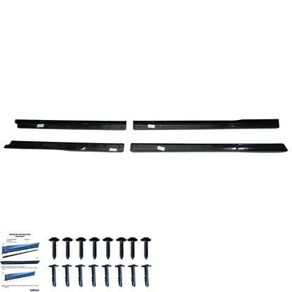 Seitenschweller passend für VW Transporter T7 (SWB) 2024+ / FORD Transit Custom Mk2 (SWB) 2023+ Hochglanz Schwarz