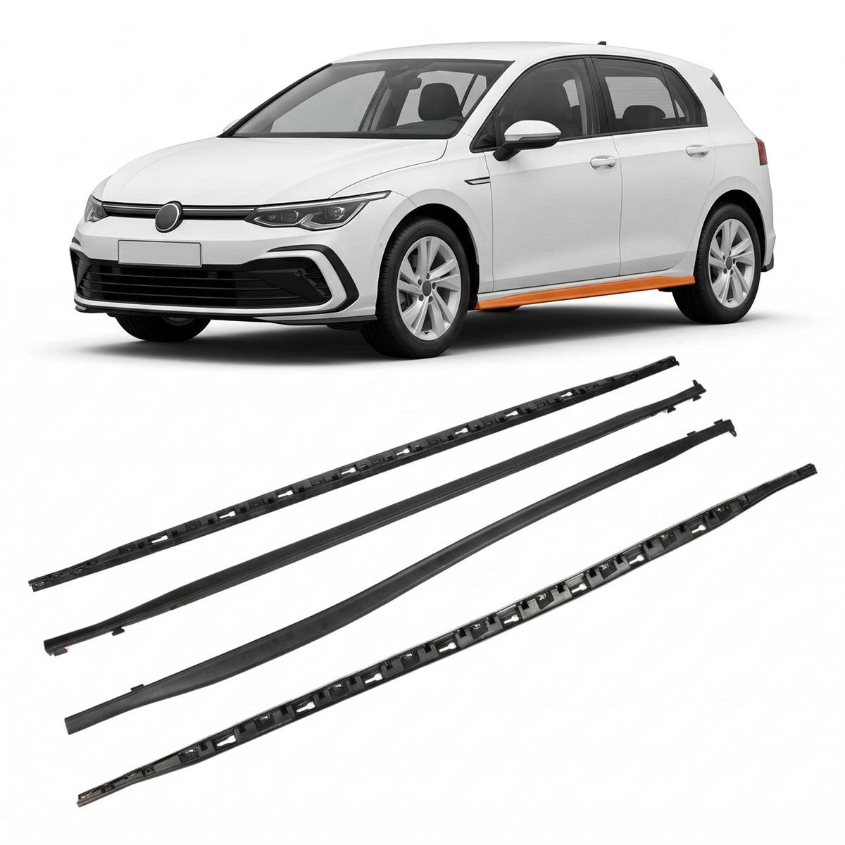 Seitenschweller Set passend für VW Golf 8 R-Line 2019-heute