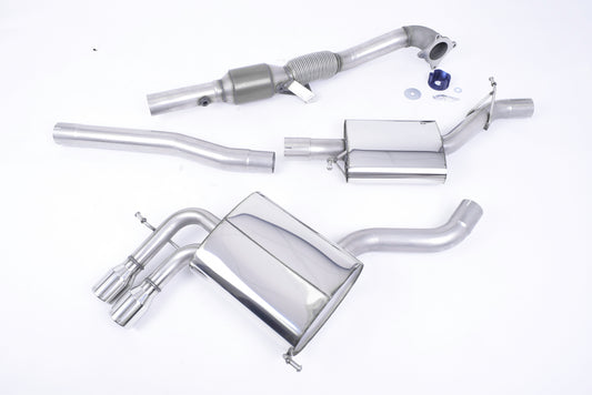 Milltek Sport Auspuffanlage passend für Audi A3 8P Sportback 2.0 quattro resonated