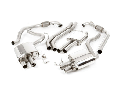 Milltek Sport Auspuffanlage passend für Audi S4 3.0 Turbo V6 B9 - Saloon/Sedan & Avant (Non Sport Diff Models) - Right Han...