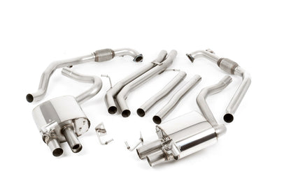 Milltek Sport Auspuffanlage passend für Audi S4 3.0 Turbo V6 B9 - Saloon/Sedan & Avant (Non Sport Diff Models) - Right Han...
