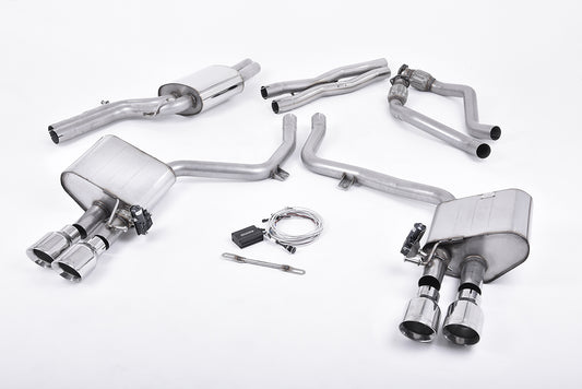 Milltek Sport Sportauspuff passend für Audi S4 & S5 3.0 B8.5 - polierte Endrohre