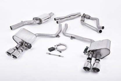 Milltek Sport Sportauspuff passend für Audi S4 & S5 3.0 B8.5 - polierte Endrohre
