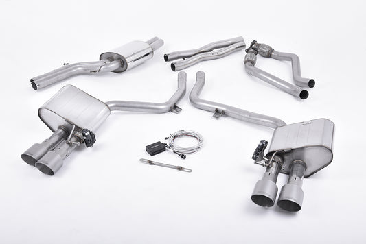 Milltek Sport Sportauspuff passend für Audi S4 & S5 3.0 B8.5 - titan Endrohre