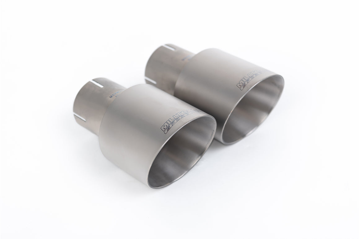 Milltek Sport Auspuffanlage passend für Audi A3 2.0 TFSI quattro Sedan 8V (US only) - titan Endrohre