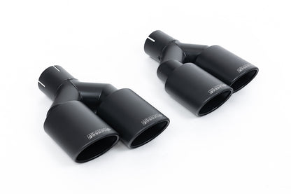Milltek Sport Sportauspuff passend für Audi S1 2.0 TFSI quattro - schwarze Endrohre