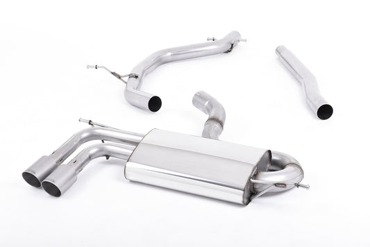 Milltek Sport Auspuffanlage passend für Audi A3 8P & VW Golf Mk6 GTD & Scirocco GT 2.0 TDI 170PS - titan gebürstete Endrohre