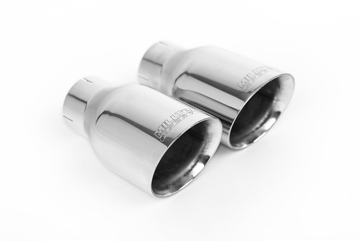 Milltek Sport Auspuffanlage passend für Audi A4 2.0 B9 quattro Saloon & Avant - polierte Endrohre