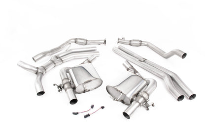 Milltek Sport Sportauspuff passend für Audi RS5 B9 2.9 V6 Turbo Coupe - schwarze Endrohre