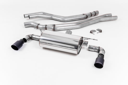 Milltek Sport Auspuffanlage passend für BWM 1 M140i F20&F21 - schwarze Endrohre