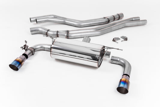 Milltek Sport Auspuffanlage passend für BWM M2 M240i Coupe F22 - titan geflämmte Endrohre