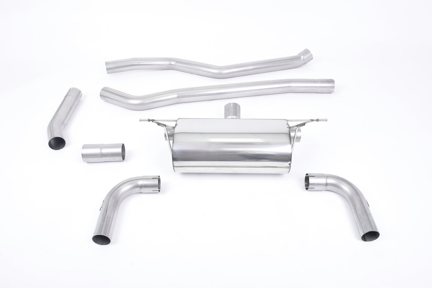 Milltek Sport Auspuffanlage passend für BMW 3 F30 320i L M Sport Saloon - titan Endrohre