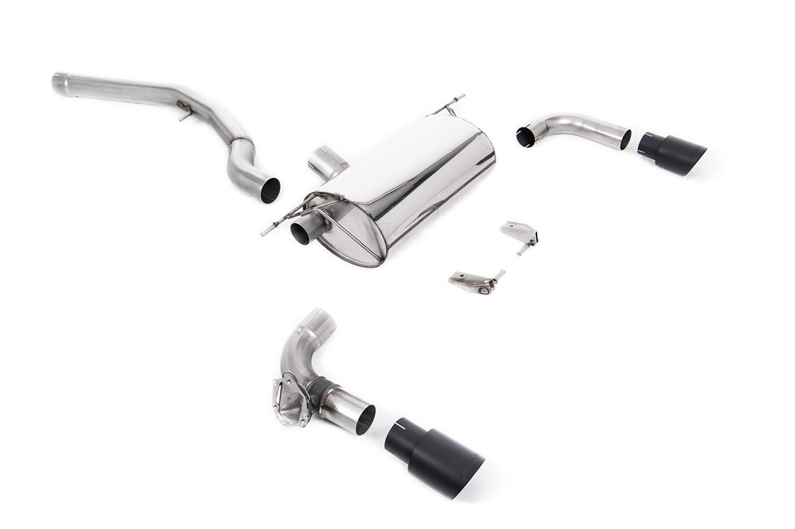 Milltek Sport Auspuffanlage passend für BWM M2 M240i Coupe F22 - schwarze Endrohre