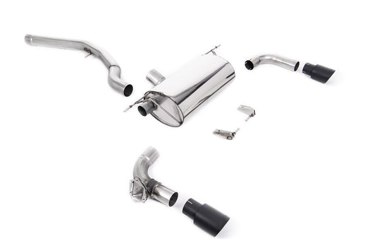 Milltek Sport Auspuffanlage passend für BWM M2 M240i Coupe F22 - schwarze Endrohre
