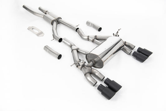 Milltek Sport Auspuffanlage passend für BMW M3 & M4 F80/F82/F83 Competition & CS Saloon / Coupe Convertible - schwarze End...