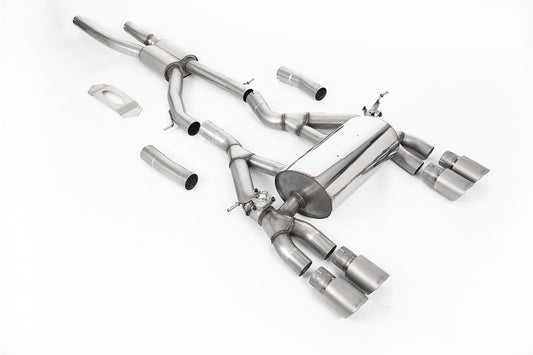 Milltek Sport Auspuffanlage passend für BMW M3 & M4 F80/F82/F83 Competition & CS Saloon / Coupe Convertible - titan Endrohre