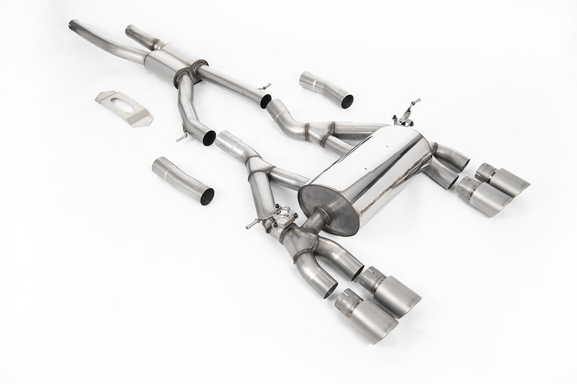 Milltek Sport Auspuffanlage passend für BMW M3 F80 Competition CS & M4 F82 F83 Competition Coupé OPF Modelle - titan gebür...