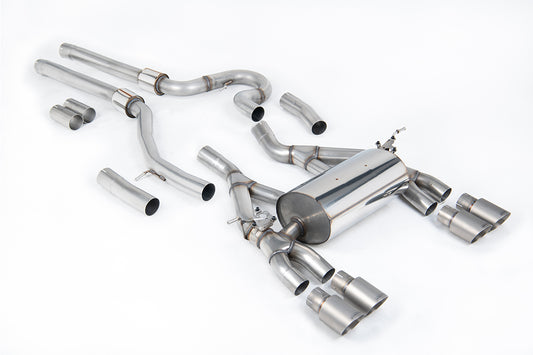 Milltek Sport Auspuffanlage passend für BMW M3 & M4 F80/F82/F83 Competition Coupe/Saloon - titan Endrohre
