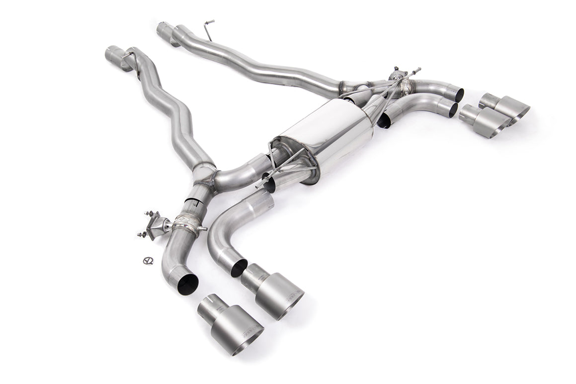 Milltek Sport Auspuffanlage passend für BMW M5 4.4l F90 - gebürstete Titan Endrohre
