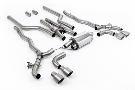 Milltek Sport Auspuffanlage passend für BMW M5 Competition 4.4l Twin Turbo F90 - titan gebürstete Endrohre