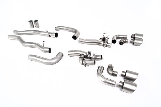 Milltek Sport Auspuffanlage passend für BMW 8 Series M8 Competition 4.4 V8 F91/F92/F93 Coupe/Cabrio - polierte Endrohre