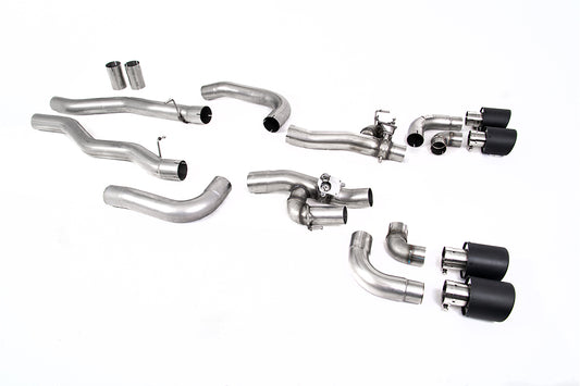 Milltek Sport Auspuffanlage passend für BMW 8 Series M8 Competition 4.4 V8 F91/F92/F93 Coupe/Cabrio - carbon Endrohre