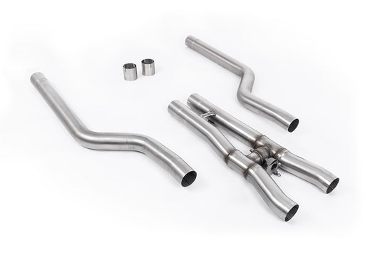Milltek Sport Downpipe ohne Katalysator passend für BMW M8 Competition 4.4l V8 Twin Turbo F91 & F92 Coupe & Cabrio