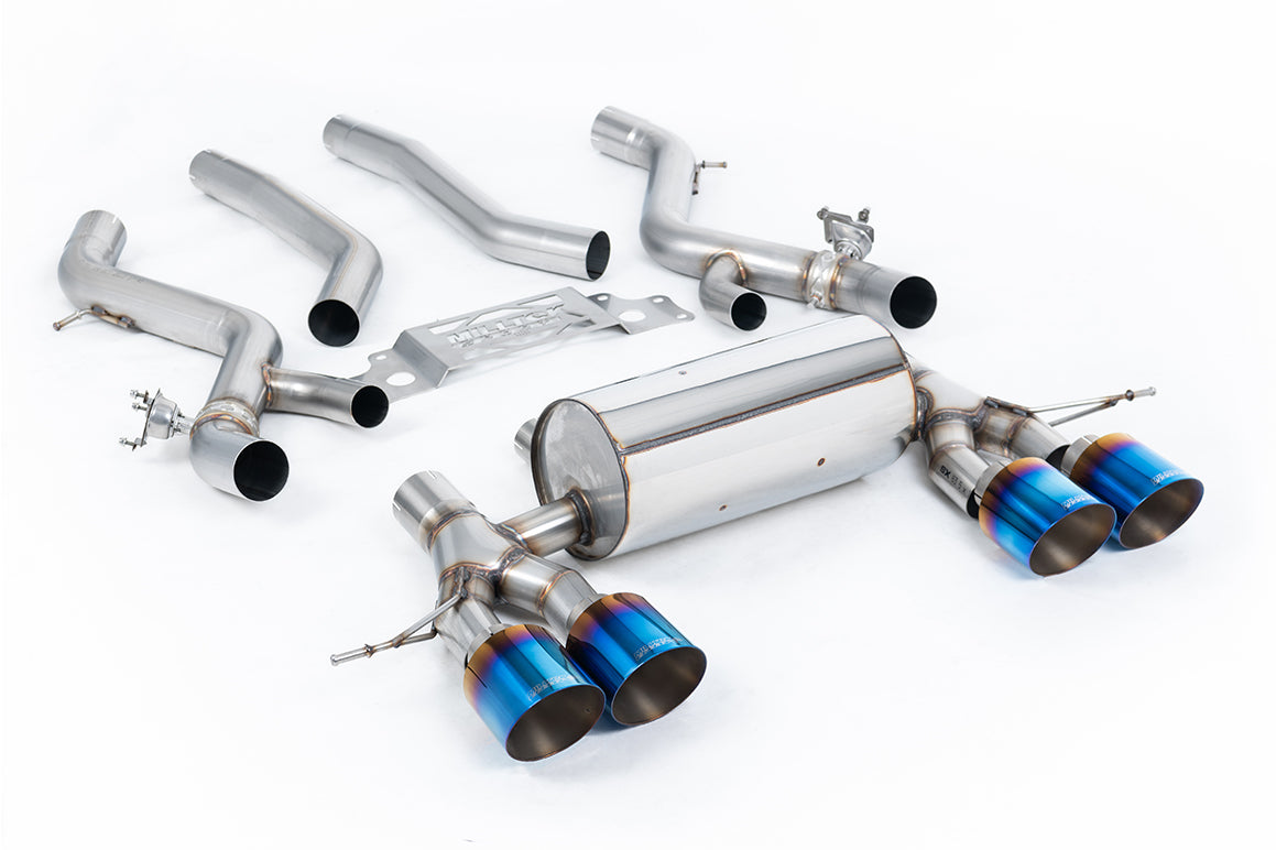 Milltek Sport Auspuffanlage passend für BWM M2 Coupe G87 S58 - titan geflämmte Endrohre