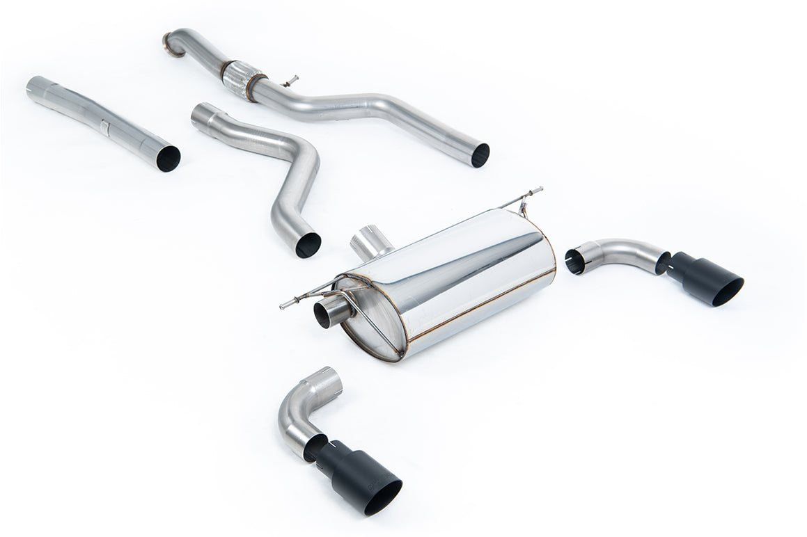 Milltek Sport Auspuffanlage passend für BWM 1 M135i F21&F20 - schwarze Endrohre
