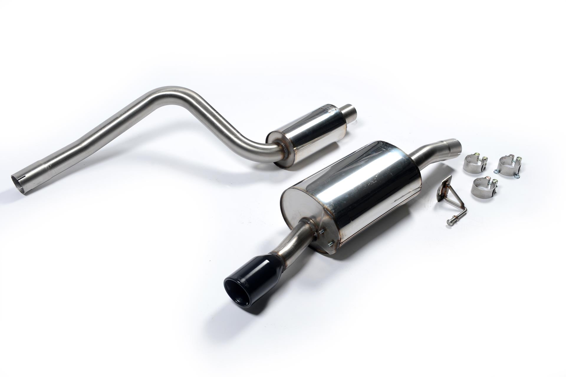 Milltek Sport Auspuffanlage passend für Ford Fiesta Mk6 ST 150 - schwarzes Endrohr