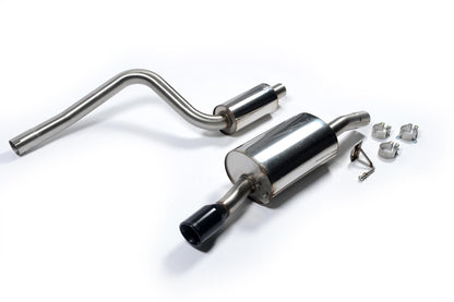 Milltek Sport Auspuffanlage passend für Ford Fiesta Mk6 ST 150 - schwarzes Endrohr