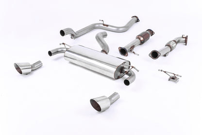Milltek Sport Abgasanlage passend für Ford Focus MK2 RS 2.3 305PS ab Turbo mit Sportkat