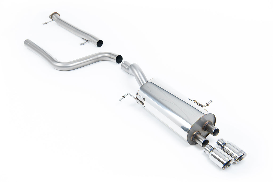 Milltek Sport Abgasanlage passend für Ford Fiesta Mk7/7.5 ST 1.6T - non-resonated - polierte Endrohre