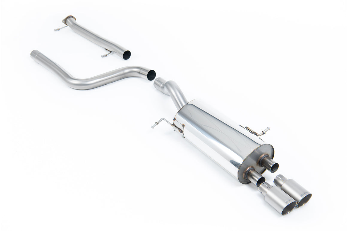 Milltek Sport Abgasanlage passend für Ford Fiesta Mk7/7.5 ST 1.6T - non-resonated - titan Endrohre
