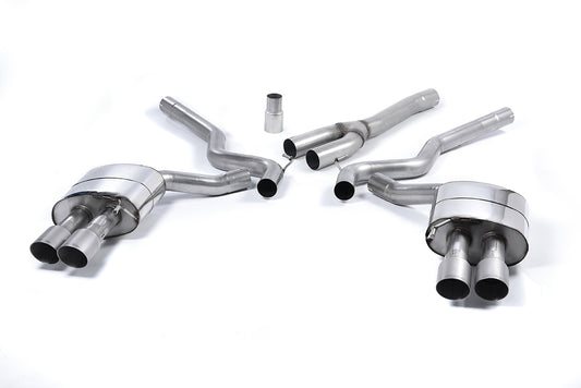 Milltek Sport Auspuffanlage passend für Ford Mustang 2.3 S550 Fastback - titan Endrohre